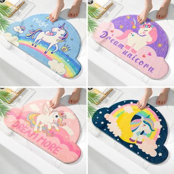 Non-Slip Kawaii Unicorn Doormat