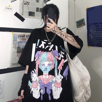 Women Gothic Anime T Shirt