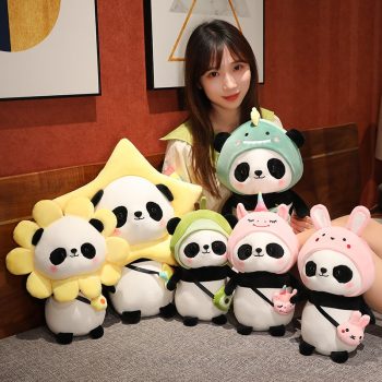 Kawaii Cosplay Panda Plush