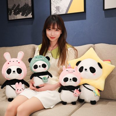Kawaii Cosplay Panda Plush