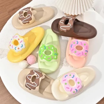 Kawaii Women Donut Slippers