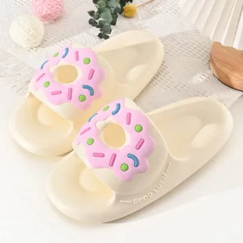 Kawaii Women Donut Slippers