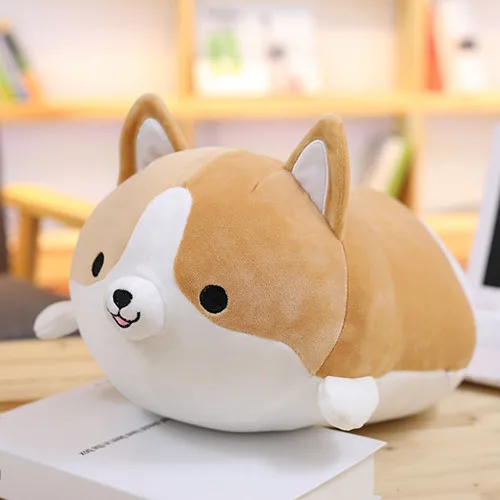 Cute Fat Shiba Inu Plush Toy - Brown, 30cm(11.8")