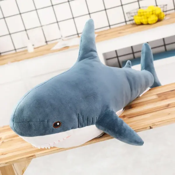 Cute Giant Shark Plush - Blue, 120cm(47.2")
