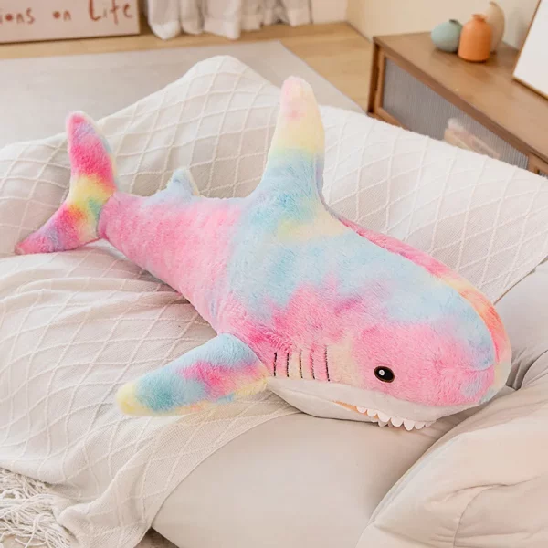 Cute Giant Shark Plush - pink blue, 120cm(47.2")