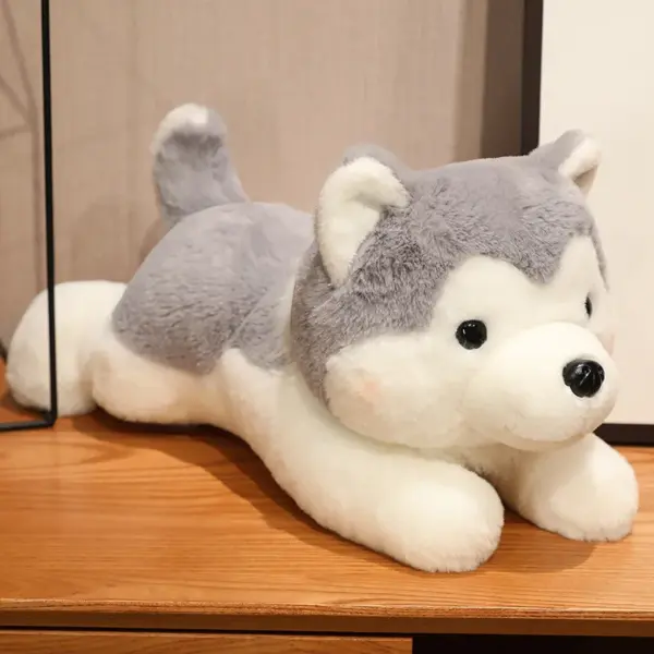 Siberian Husky Plush Siberian Husky Plush - Gray, 40cm(15.7")