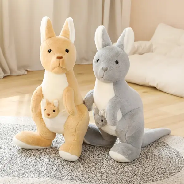 Kangaroo Stuffed Animal Brown and Grey Kangaroo Stuffed Animals