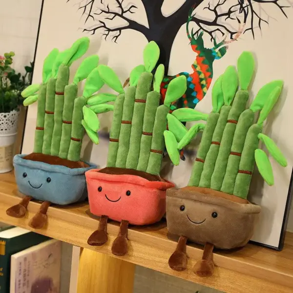 Different design of lucky bamboo plushies