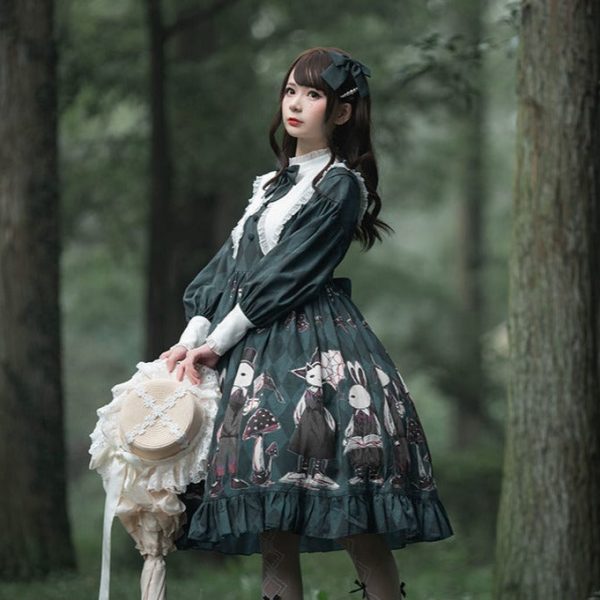 Shop Creepy Bunny Forest Green Dress My Heart Teddy Shop Creepy Bunny Forest Green Dress My Heart Teddy
