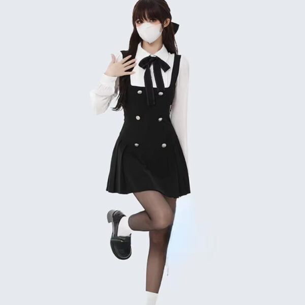 Black Scholarly Dress Set – kawaii gift for best friend