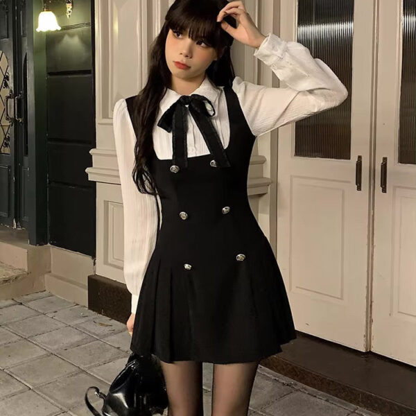 Black Scholarly Dress Set – soft kawaii plushie gift idea