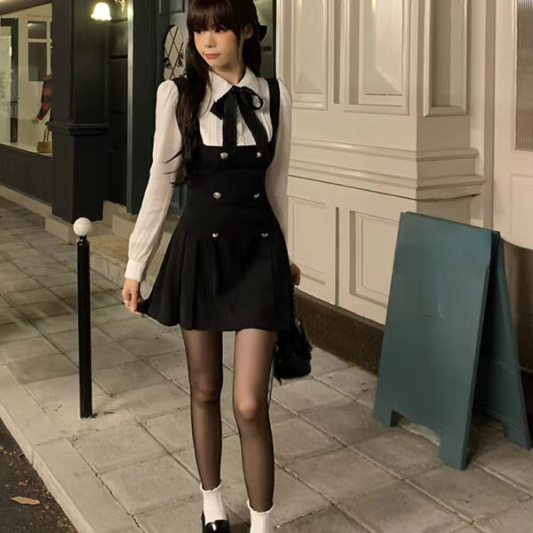 Black Scholarly Dress Set – best kawaii gift for birthday