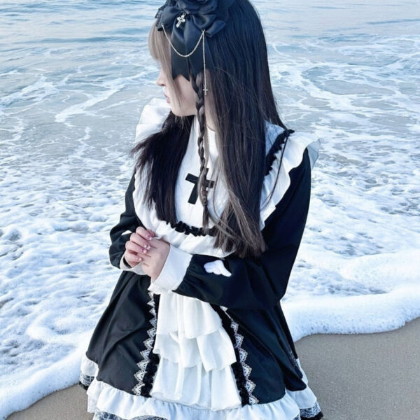 Courting The Priest Ruffled Dress Courting The Priest Ruffled Dress – cute kawaii dress gift for girlfriend