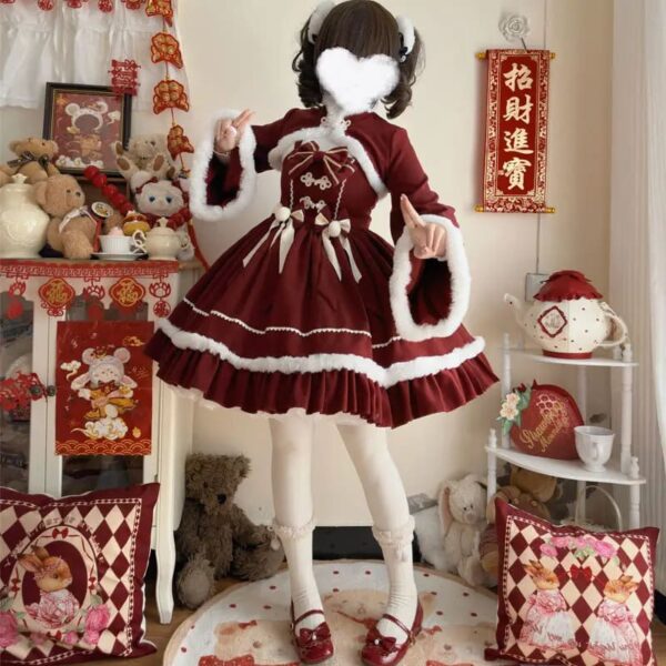 Cozy Winter Wonderland Dress Cozy Winter Wonderland Dress – cute kawaii dress gift for girlfriend