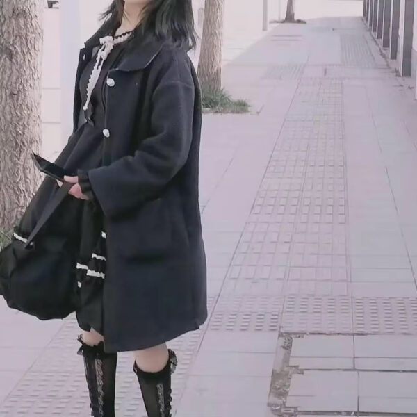 Dark Academia Black Dress Dark Academia Black Dress – kawaii aesthetic gift for adults