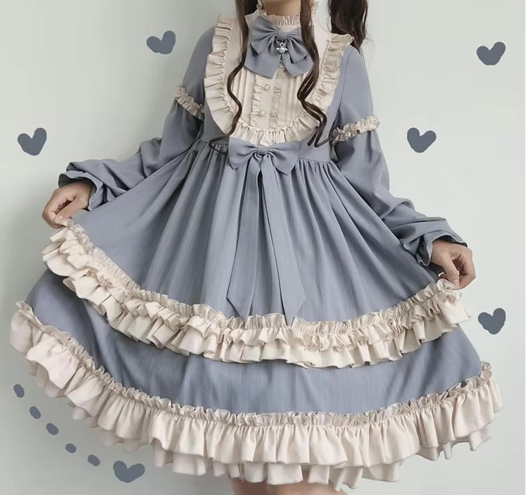 Dusty Pink Maid Dress — Kawaii Harajuku Dress | My Heart Teddy