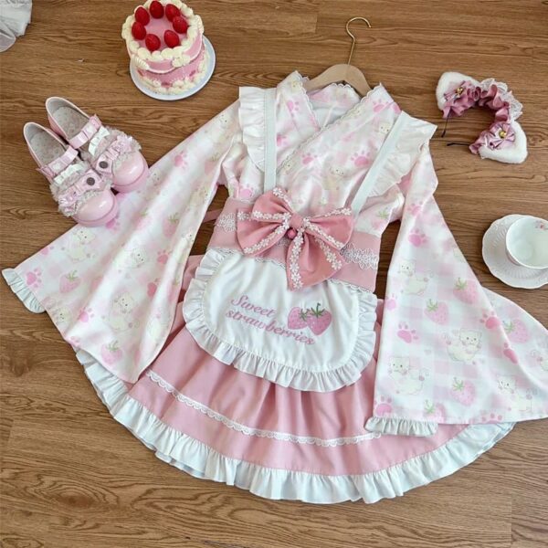 Sweet Strawberry Kimono – soft kawaii plushie gift idea