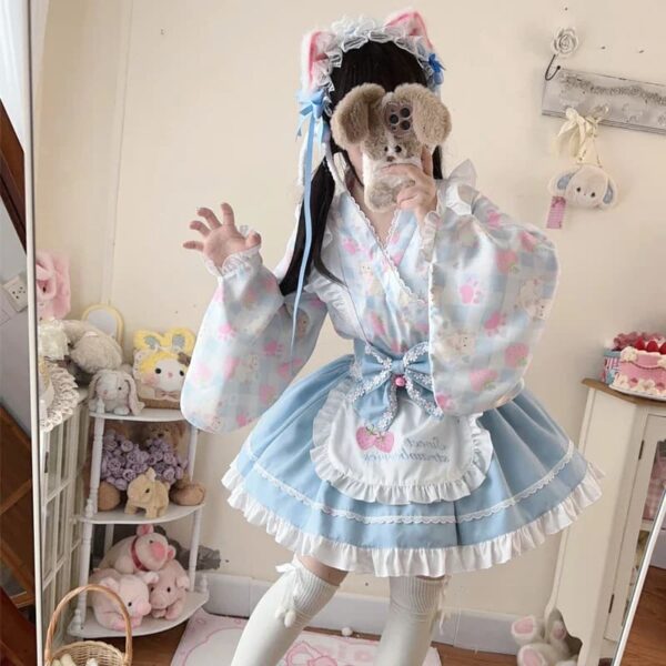 Sweet Strawberry Kimono – kawaii aesthetic gift for adults