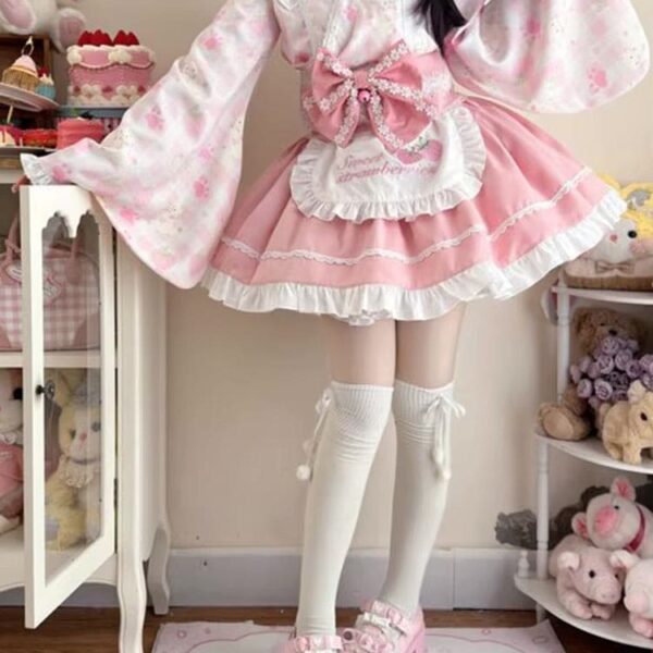 Sweet Strawberry Kimono – kawaii aesthetic gift for adults
