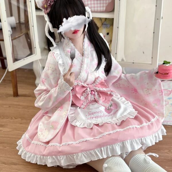 Sweet Strawberry Kimono – kawaii room decor and gift