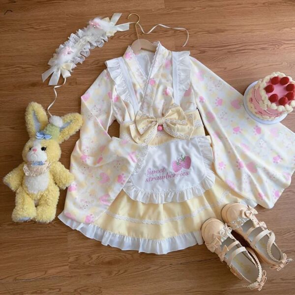 Sweet Strawberry Kimono – kawaii gift idea for her