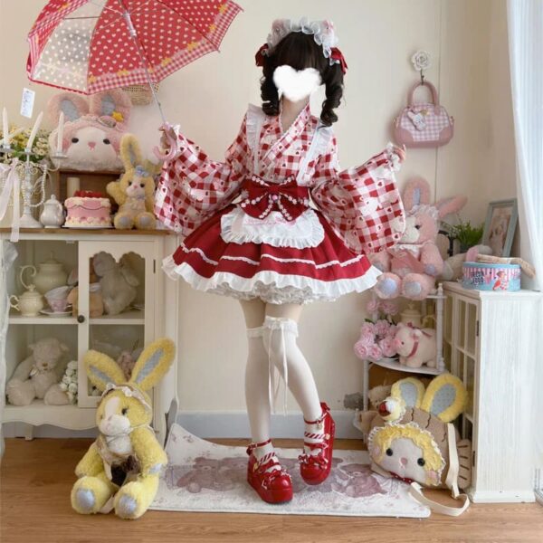 Sweet Strawberry Kimono – cute kawaii dress gift for girlfriend