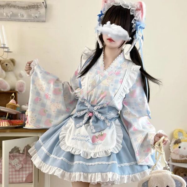 Sweet Strawberry Kimono – cute kawaii dress gift for girlfriend