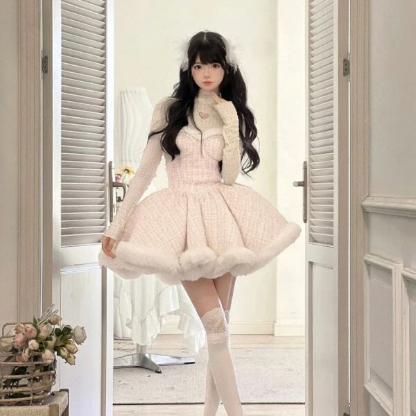 Snow Dumpling Tweed Outfit Set Snow Dumpling Tweed Outfit Set – kawaii aesthetic gift for adults