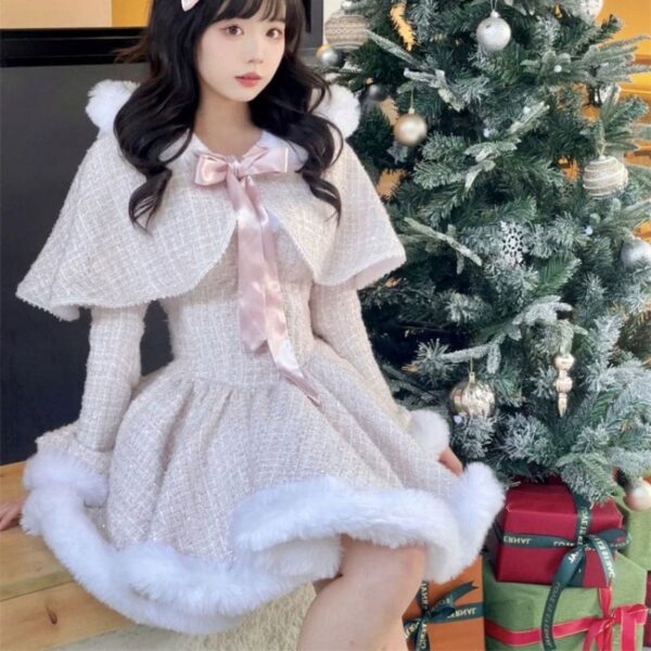 Snow Dumpling Tweed Outfit Set Snow Dumpling Tweed Outfit Set – kawaii gift idea for her