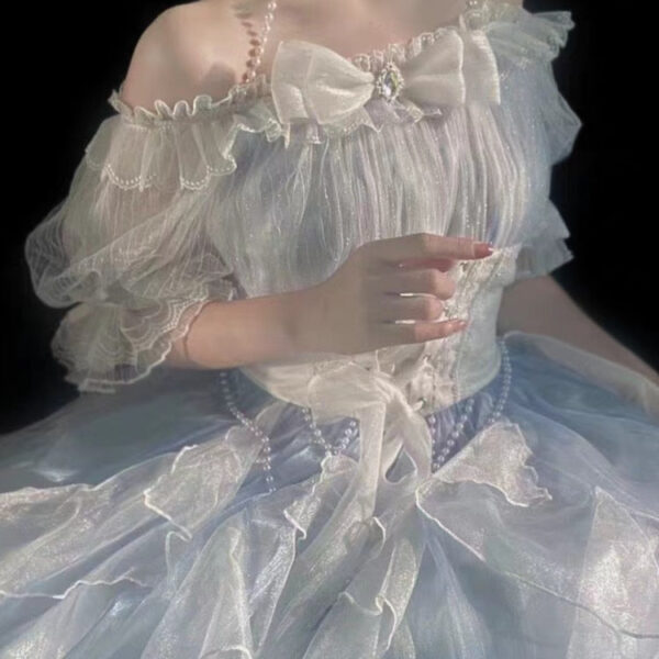 Light Blue Fairy Princess Dress Light Blue Fairy Princess Dress – kawaii aesthetic gift for adults
