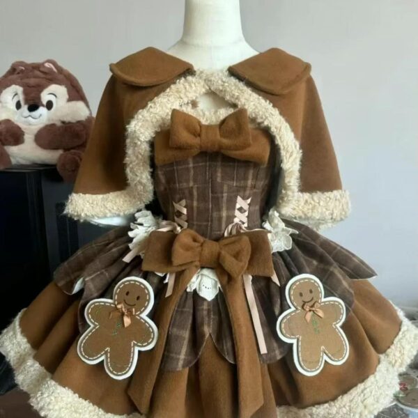 Tartan Gingerbread Dress – buy kawaii dress online – kawaii gift
