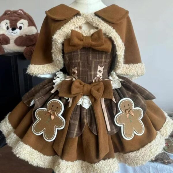 Tartan Gingerbread Dress Tartan Gingerbread Dress – cute kawaii dress gift for girlfriend