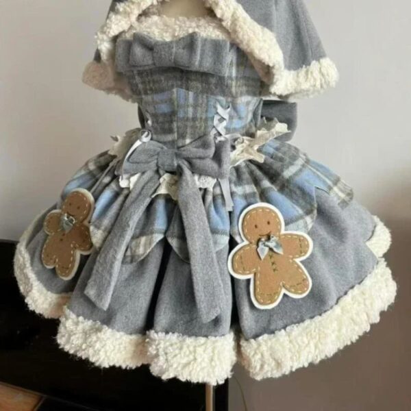 Tartan Gingerbread Dress Tartan Gingerbread Dress – best kawaii gift for birthday
