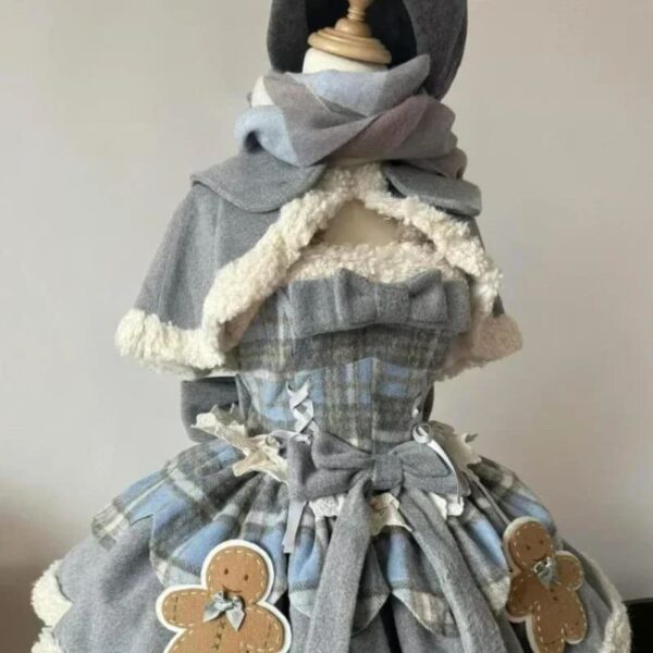 Tartan Gingerbread Dress Tartan Gingerbread Dress – kawaii aesthetic gift for adults