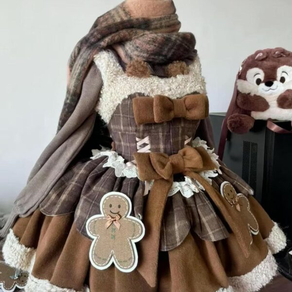 Tartan Gingerbread Dress Tartan Gingerbread Dress – buy kawaii dress online – kawaii gift