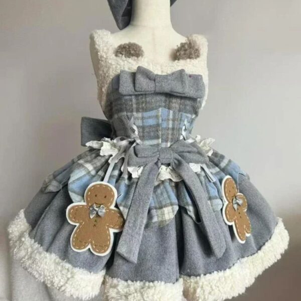 Tartan Gingerbread Dress Tartan Gingerbread Dress – kawaii gift idea for her
