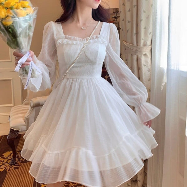 White Lace Princess Dress – cute kawaii dress gift for girlfriend