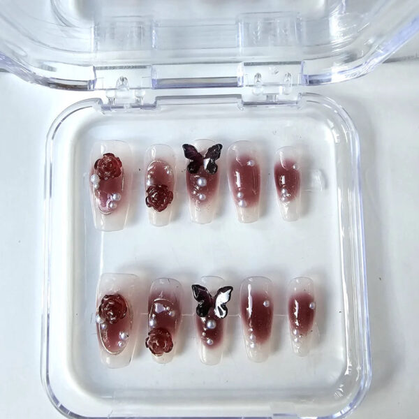 Butterfly Press-On Nails Butterfly Press-On Nails – cute kawaii makeup gift for girlfriend