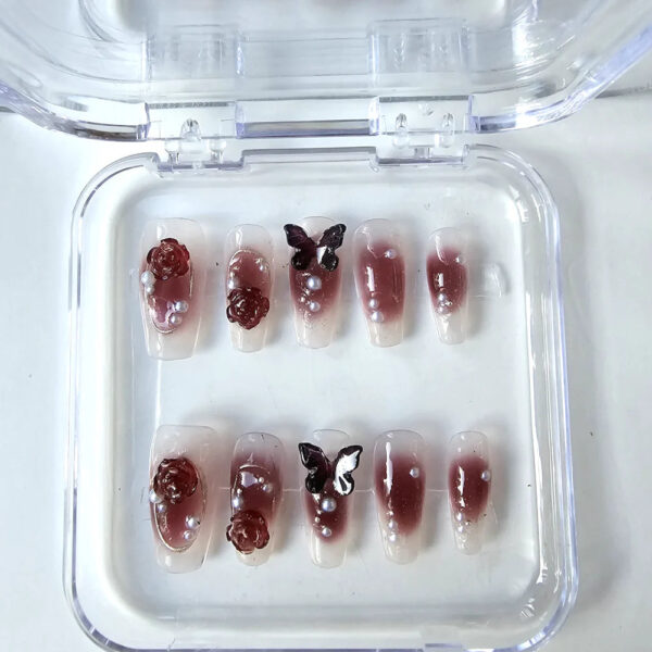 Butterfly Press-On Nails Butterfly Press-On Nails – soft kawaii plushie gift idea