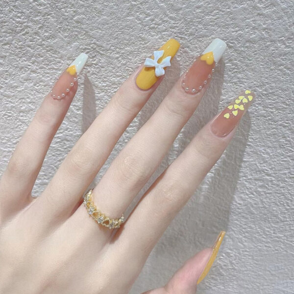 3D Pretty Princess Press On Nails – cute kawaii makeup gift for girlfriend