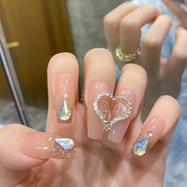 3D Pretty Princess Press On Nails – buy kawaii makeup online – kawaii gift