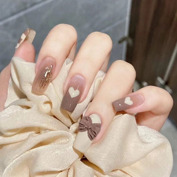 3D Pretty Princess Press On Nails – cute kawaii makeup gift for girlfriend