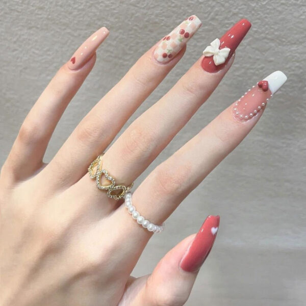 3D Pretty Princess Press On Nails – kawaii gift idea for her