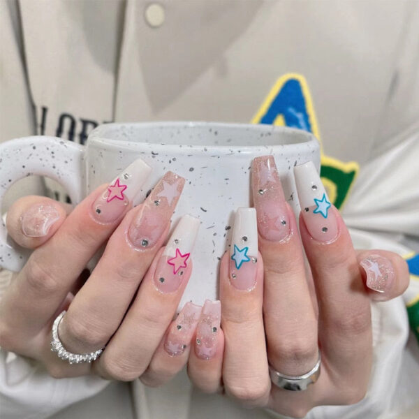 3D Pretty Princess Press On Nails – cute kawaii makeup gift for girlfriend