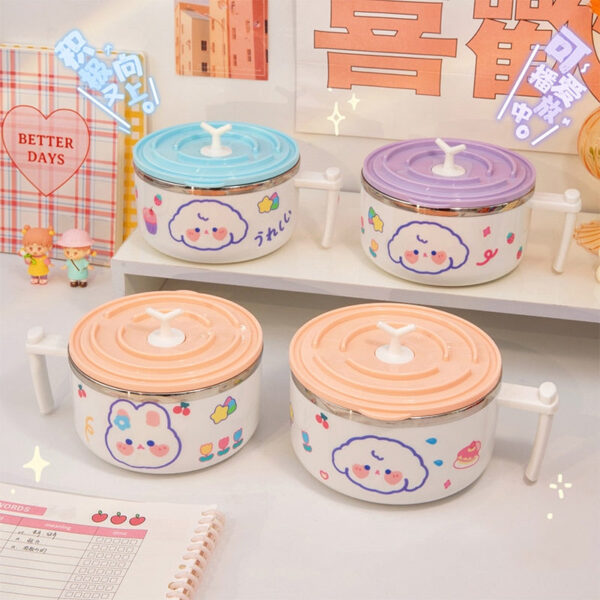 Ramen Bowl With Lid – cute kawaii bento box gift for girlfriend