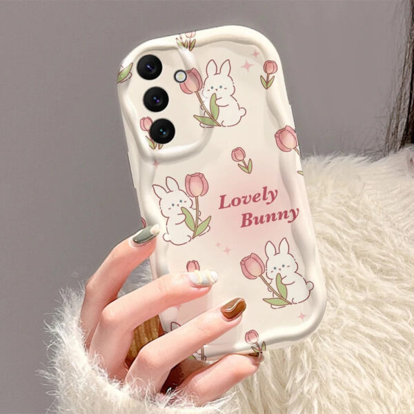 Tulip Bunny Samsung Phone Case – kawaii room decor and gift