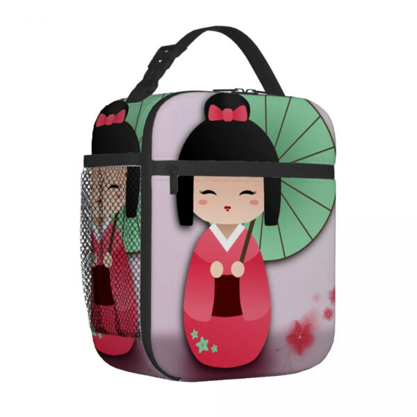 Kokeshi Doll Insulated Lunch Bags Kokeshi Doll Insulated Lunch Bags – cute kawaii bento box gift for girlfriend