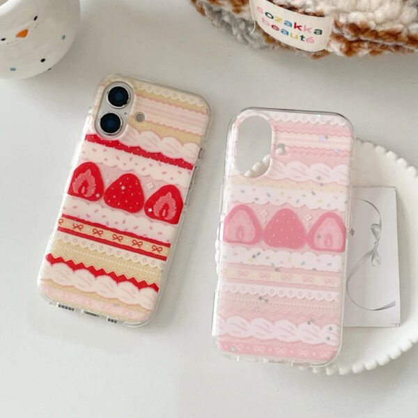 Strawberries & Cream Cake Samsung Phone Case Strawberries & Cream Cake Samsung Phone Case – kawaii gift idea for her