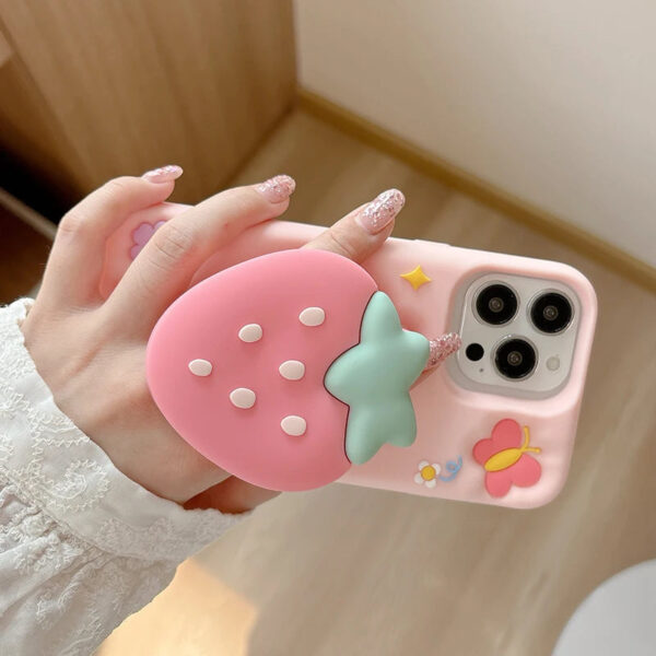 Sweet Strawberry Butterfly iPhone Case Sweet Strawberry Butterfly iPhone Case – kawaii gift for best friend