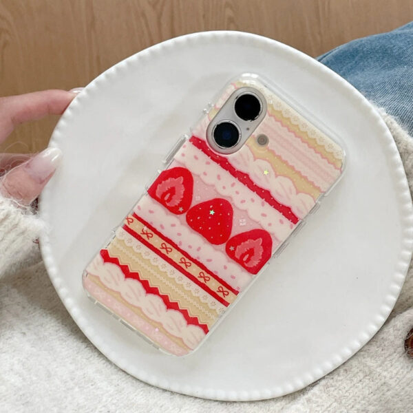 Strawberries & Cream Cake Samsung Phone Case Strawberries & Cream Cake Samsung Phone Case – cute kawaii phone cases gift for girlfriend
